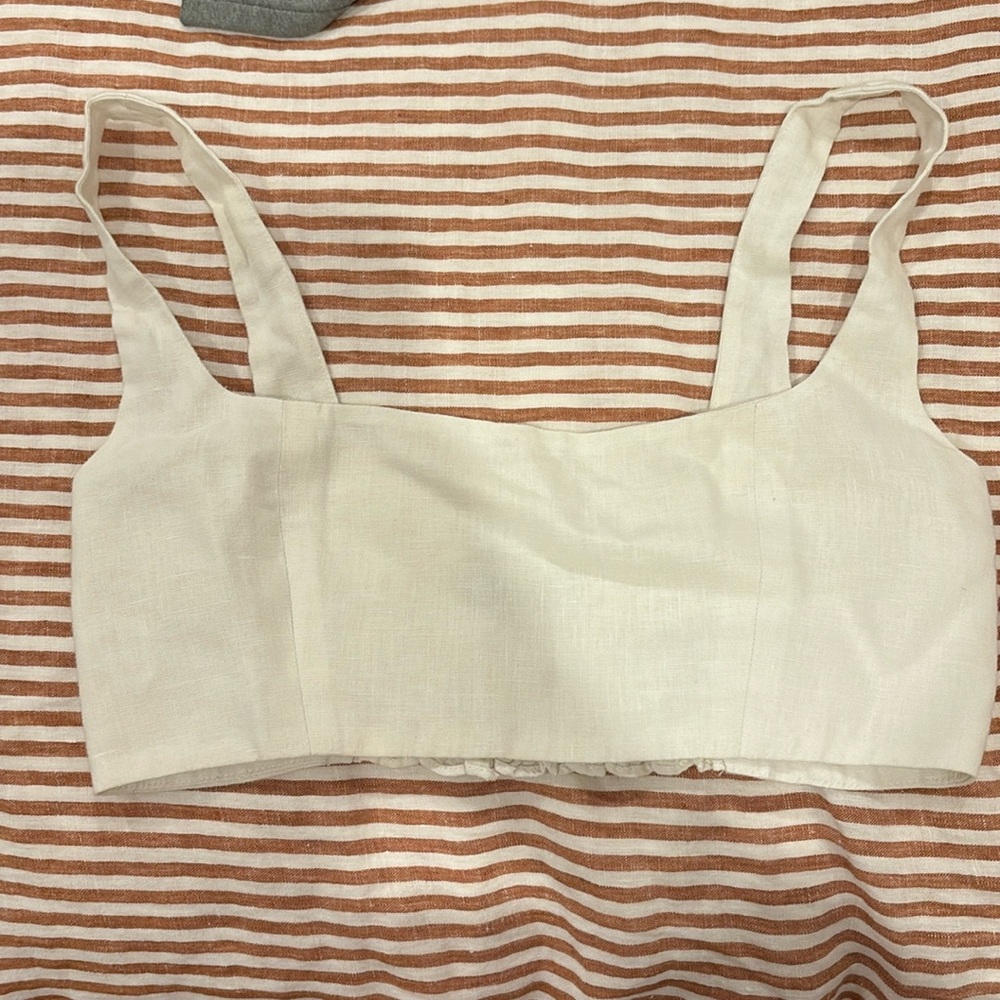 VINTAGE REFORMATION LINEN SKIRT AND TOP SET